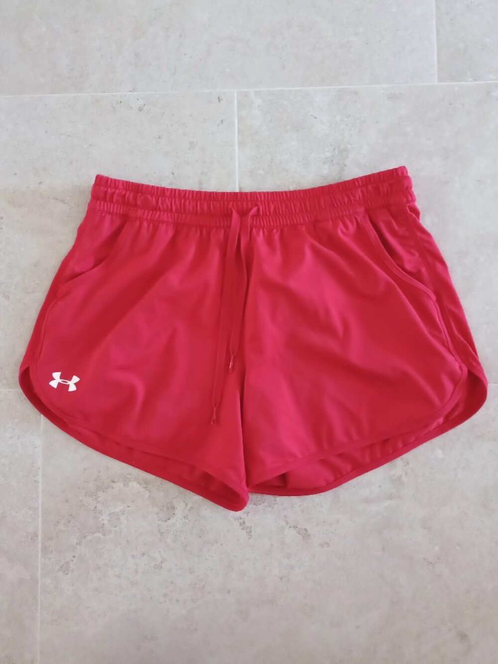 Under Armour Red Athletic Running Shorts